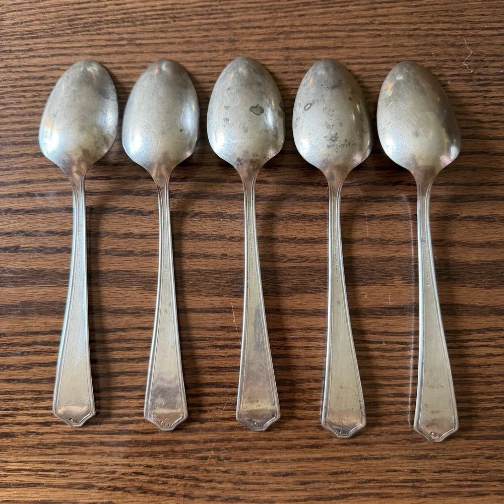 Vintage Simeon and George Rogers Co Oneida Oakland Tablespoon Serving 1929 (5)
